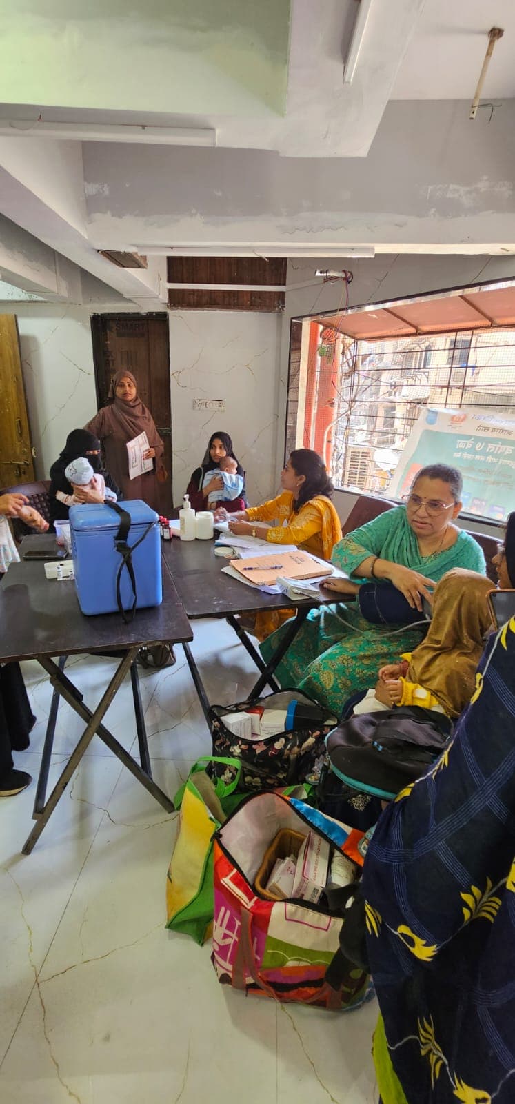 Polio vaccination camp – view 3